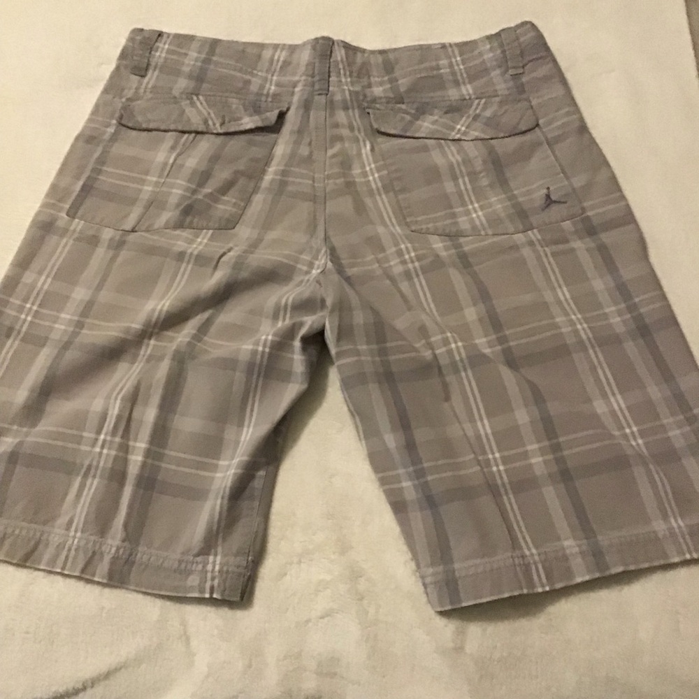 Jordan Tan and Gray Flat Front Shorts - Picture 2 of 5